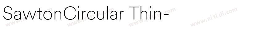 SawtonCircular Thin字体转换 SawtonCircular Thin字体转换